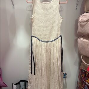 Free People Cream and Black Dress